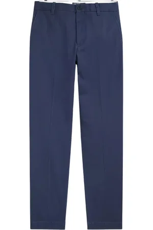 Ralph Lauren Bukser, Dame, Blå, XS, Bomuld, Marineblå Chino bukser