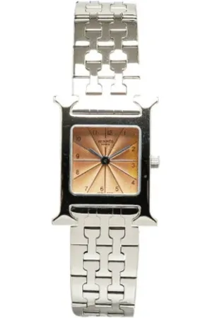 Hermès Pre-owned, Dame, Lyserød, ONE SIZE, Pre-owned Rustfrit stal watches