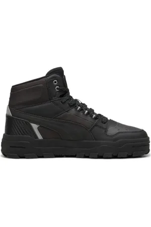 PUMA Sko, Herre, Sort, 47 EU, Læder, Retro High-top Sneakers Stil Komfort
