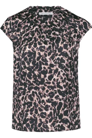 Betty & Co Bluser & Skjorter, Dame, Flerfarvet, 2XL, Uld, Kortærmet slip-on bluse