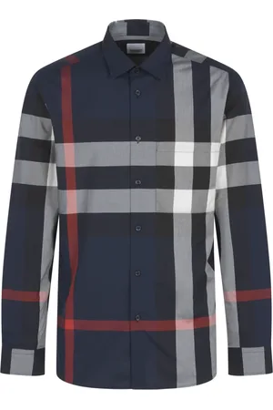 Burberry Skjorte, Herre, Flerfarvet, XL, Bomuld, Rutet Slim Fit Bomuldsskjorte