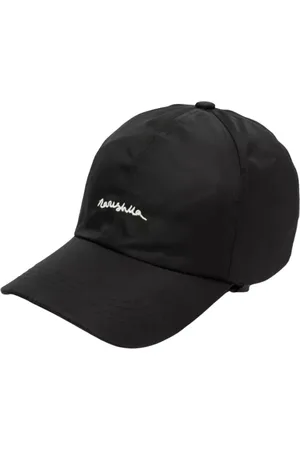 Nanushka Tilbehør, Dame, Sort, ONE SIZE, Sort kasket med broderet logo