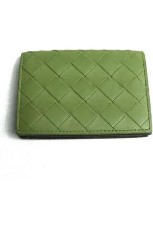Bottega Veneta Pre-owned, Herre, Grøn, ONE SIZE, Pre-owned Laeder punge
