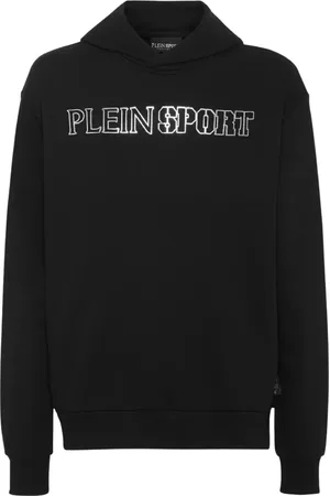 Philipp Plein Sweathshirts & Hoodies, Herre, Sort, XL, Uld, Sort Tiger Hættetrøje Stilfuld Klassisk Grafik