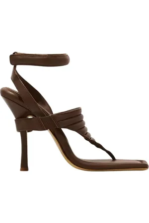 Gia Borghini Sko, Dame, Brun, 38 EU, Brun stilet sandaler åben tå