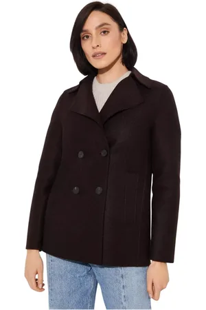 Harris Wharf London Jakke, Dame, Brun, M, Uld, Mørkebrun Uld Blazer