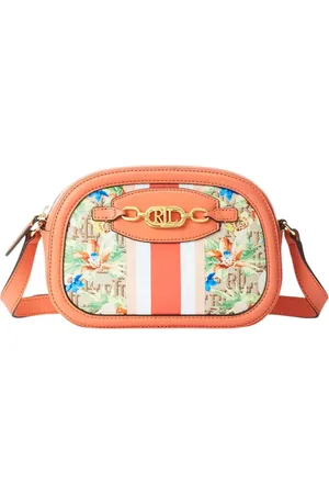 Ralph Lauren Taske, Dame, Flerfarvet, ONE SIZE, Uld, Orange Taske med Monogram Jordynn