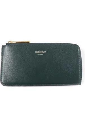Jimmy Choo Pre-owned, Dame, Grøn, ONE SIZE, Pre-owned Laeder punge