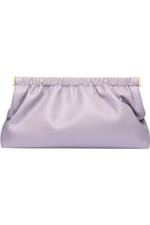 Nanushka Taske, Dame, Lyserød, ONE SIZE, Læder, Lilla Vegan Læder Clutch Taske