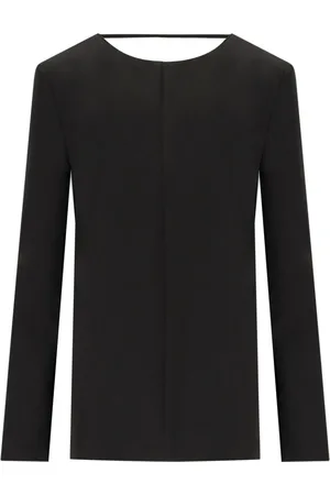 FEDERICA TOSI Top, Dame, Sort, XS, Uld, Sort Cady Bluse med Elegant Design