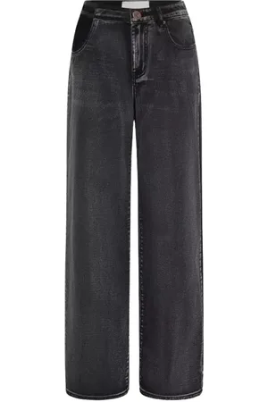 ONE TEASPOON Jeans, Dame, Sort, W30, Bomuld, Sorte Brede Ben Jeans Jackson Mid Waist