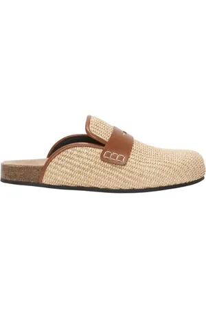 J.W.Anderson Sko, Dame, , 39 EU, Læder, Raffia Mules med læderdetaljer