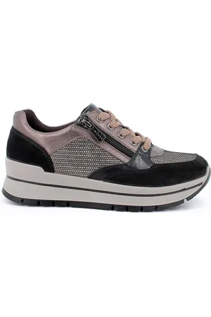 IGI&CO Sko, Dame, Sort, 38 EU, Uld, Vinterkile Sneakers med Lynlås
