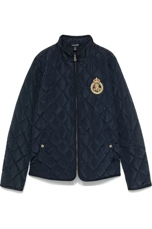 Ralph Lauren Jakke, Dame, Blå, L, Uld, Isoleret Frakke