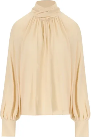 FEDERICA TOSI Bluser & Skjorter, Dame, , S, Silkeblanding Smørbluse