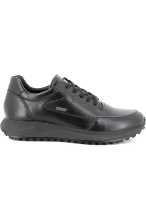 IGI&CO Sko, Herre, Sort, 42 EU, Læder, Sort læder Gore-Tex sneakers
