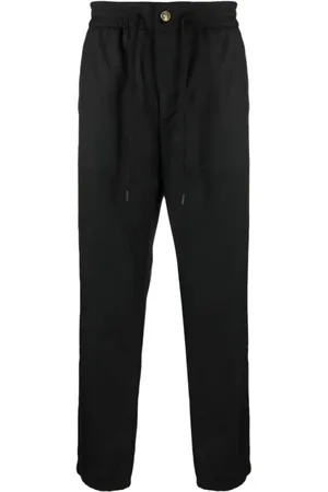 VERSACE Bukser, Herre, Sort, S, Polyester, Sorte Afslappede Bukser Polyester Viskose