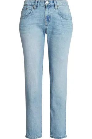 Ralph Lauren Jeans, Dame, Blå, L, Læder, Lyseblå smalle jeans