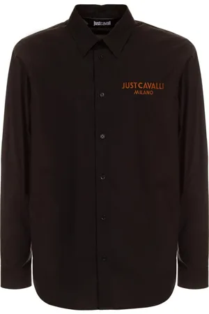Roberto Cavalli Skjorte, Herre, Sort, 2XL, Skjorter