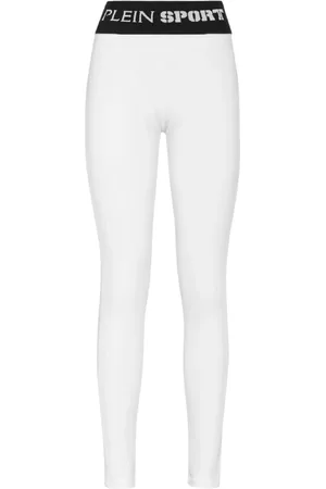 Philipp Plein Bukser, Dame, Hvid, M, Uld, Hvide Push-Up Leggings