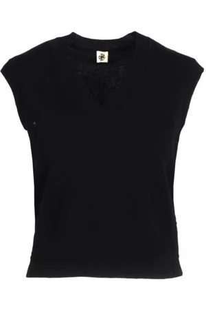 THE GARMENT Strik, Dame, Sort, M, Uld, Ødelagt Uld Cashmere Vest