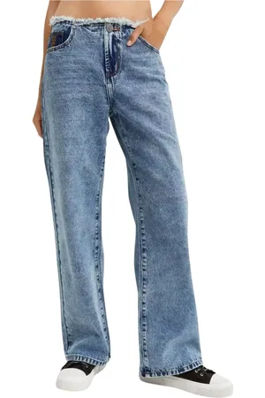 ONE TEASPOON Jeans, Dame, Blå, W27, Lavtaljede blå jeans lige pasform