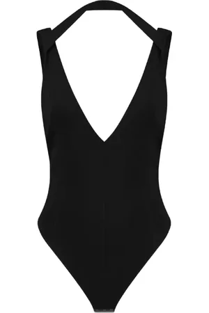 GAUGE81 Top, Dame, Sort, S, Rayon, Sort dyb V-udskæring body