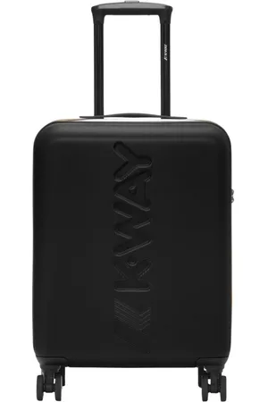 K-Way Kuffert, Herre, Sort, ONE SIZE, Polyester, Lille Trolley med Maxi Logo