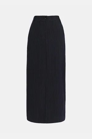 Essentiel Antwerp Nederdel, Dame, Sort, 2XS, Polyester, Midi Længde Glossary1 Nederdel