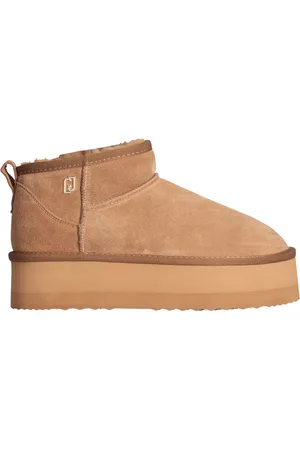 Liu Jo Sko, Dame, Brun, 37 EU, Brandy Ankelstøvler Platform Ruskind