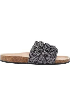 J.W.Anderson Sko, Dame, Grå, 41 EU, Bomuld, Mørkegrå Vævede Sandaler