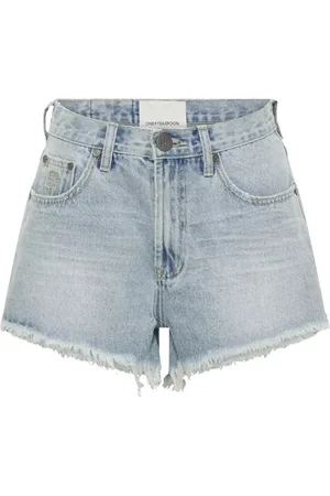 ONE TEASPOON Shorts, Dame, Blå, W26, Denim, Denim shorts med medium stigning