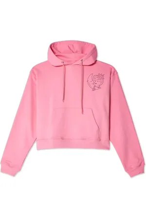 Sky High Farm Sweathshirts & Hoodies, Herre, Lyserød, XS, Bomuld, Gårdarbejde hættetrøje med forlomme
