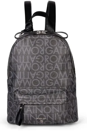 Gattinoni Taske, Dame, Sort, ONE SIZE, Uld, Sort dame rygsæk med all-over print