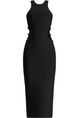Hervé Léger Kjole, Dame, Sort, M, Day Dresses