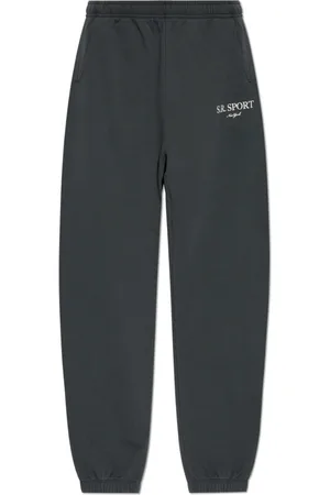 Sporty & Rich Bukser, unisex, Grå, L, Bomuld, Sweatpants fra New York Kollektionen