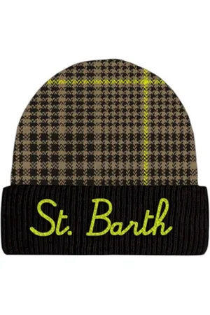 MC2 SAINT BARTH Tilbehør, Herre, Brun, ONE SIZE, Uld, Brun Hatte til Stilfuldt Look