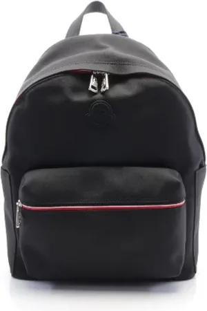 Moncler Pre-owned, Dame, Sort, ONE SIZE, Pre-owned Canvas rygsaekke