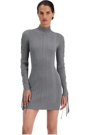 Hervé Léger Kjole, Dame, Grå, M, Day Dresses