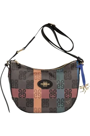 GUIDI Taske, Dame, Flerfarvet, ONE SIZE, Uld, Monogram Tartan Crossbody Taske til Kvinder