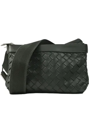 Bottega Veneta Pre-owned, Herre, Sort, ONE SIZE, Uld, Pre-owned Laeder skuldertasker