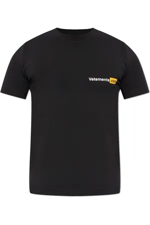 Vetements Top, Herre, Sort, XS, Bomuld, Trykt T-shirt