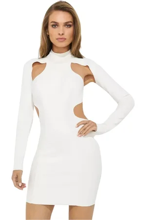 Hervé Léger Kjole, Dame, Hvid, S, Day Dresses