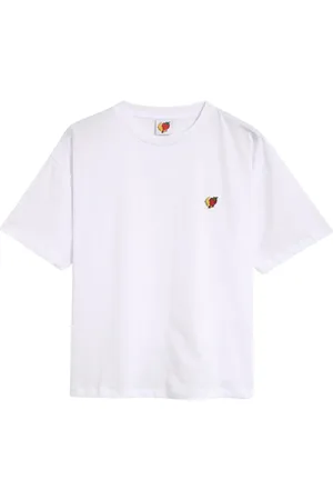 Sky High Farm Top, Herre, Hvid, XL, Bomuld, Jordbær Måne Staudet-Shirt