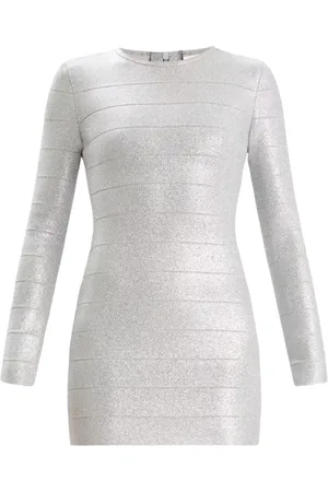 Hervé Léger Kjole, Dame, Grå, M, Day Dresses