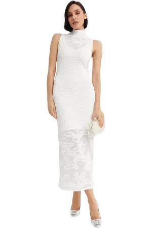Hervé Léger Kjole, Dame, Hvid, XS, Day Dresses