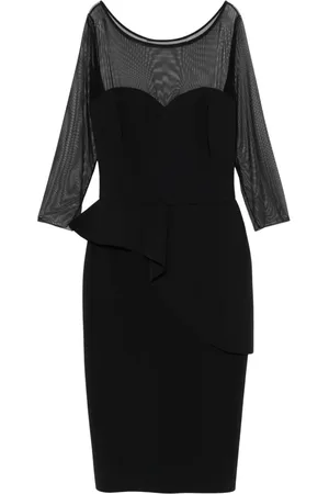 CHIARA BONI Kjole, Dame, Sort, XL, Illusion Bis Stretch Jersey Kjole