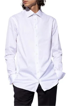 Giorgio Armani Skjorte, Herre, Hvid, 3XL, Bomuld, Bomuldsskjorte