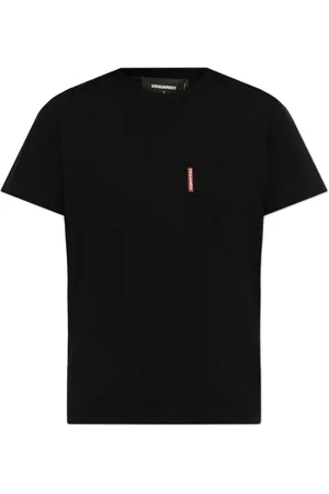 Dsquared2 Top, Dame, Sort, M, Bomuld, T-shirt med lomme