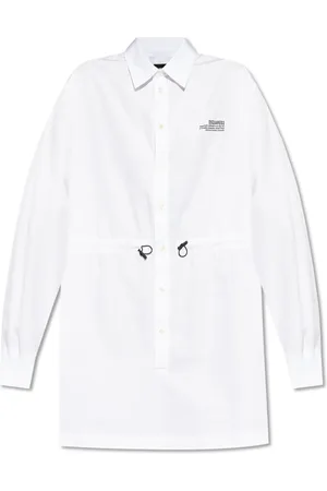 Dsquared2 Kjole, Dame, Hvid, XS, Bomuld, Bomuldskjole med lommer